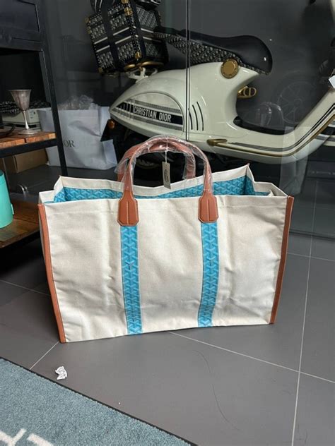 goyard beach tote bag|Goyard tote bag size.